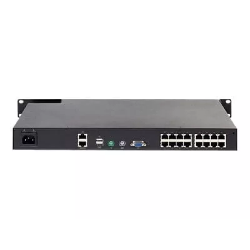 APC KVM1116R KVM Switch - 1 vietinis vartotojas, 16 prievadų, VGA, USB, 1U montavimas į stelažą