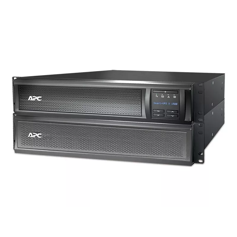 APC Smart-UPS X SMX1500RM2UC 1500VA 1200W linijinis interaktyvus UPS, stelažas/bokštas 2U, LCD, SmartConnect prievadas, 8 lizdai