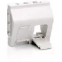 EQUIP French Modular Faceplate Insert 2 Ports Keystone 45x45mm Pure White RAL9010