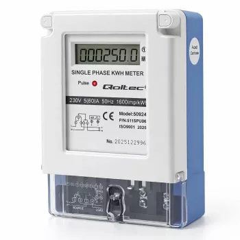 Qoltec Single Phase Electronic Energy Meter 230V 5(60)A LCD