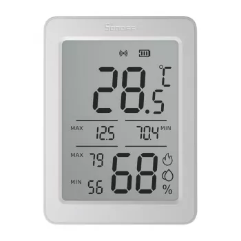 SONOFF AirGuard TH SNZB-02DR2 ZigBee LCD temperatūros ir drėgmės jutiklis