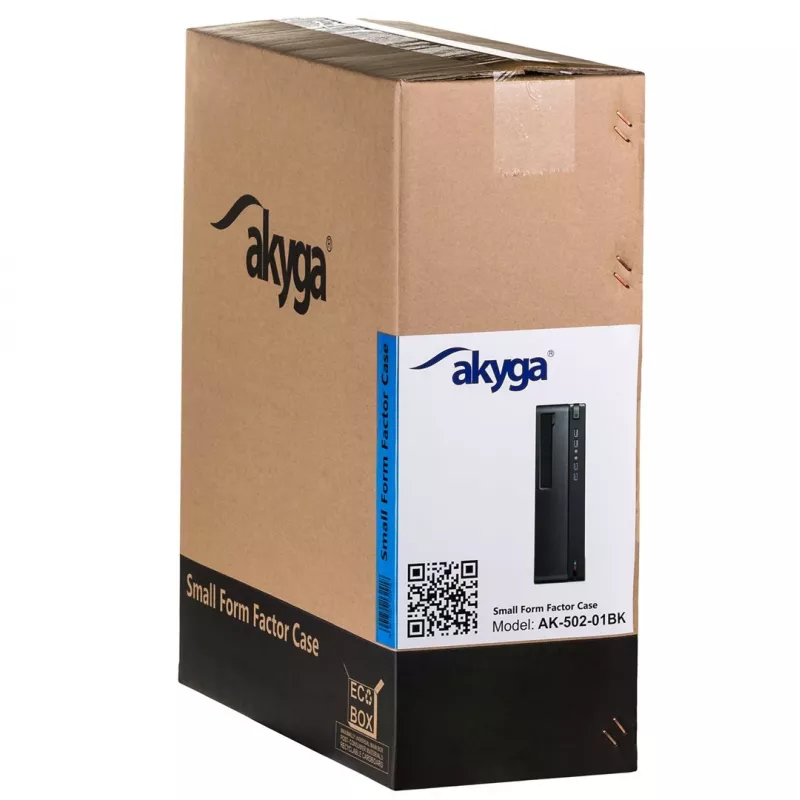 Akyga AK-502-02BK Midi Tower kompiuterio korpusas juodas