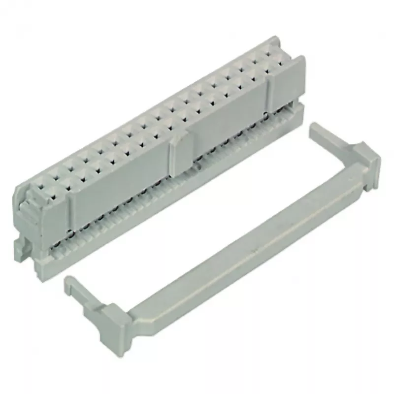 EFB-Elektronik Pfostenverbinder 16-Pin Header Grey 2.54mm Pitch Straight Male