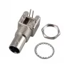 EFB-Elektronik BNC Female Jack PCB Mount 50 Ohm Full Metal Right-Angle Coaxial Connector (52594.1)