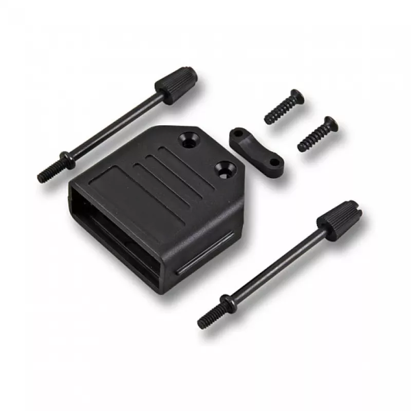 EFB Elektronik Flip-Top Hood Black 9-Pin D-SUB