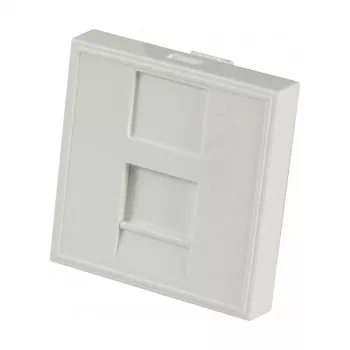 EFB Elektronik ET-25026 Centrinė plokštelė 22,5x45mm 1 Keystone lizdui, tiesioginis išėjimas, gryna balta (RAL 9010)