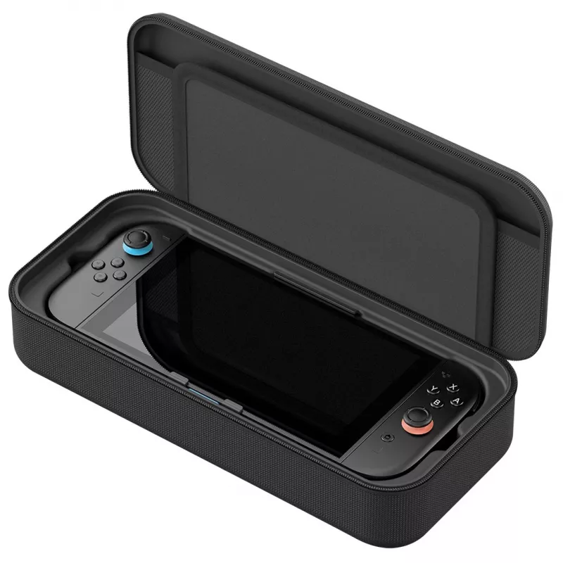 Venom Įkrovimo Dėklas, skirtas Nintendo Switch 2 - Kieto Korpuso Nešiojimo Dėklas su 10 000 mAh Power Bank, Juodas