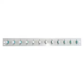 EFB Elektronik Surinktas Priekinis Skydelis su 12 x LC Duplekso Jungtimi OM3, Juodas