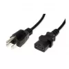 VALUE maitinimo laidas IEC 60320 C13 į NEMA 5-15 (M) 125 V - 1,8 m - juodas