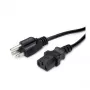 VALUE maitinimo laidas IEC 60320 C13 į NEMA 5-15 (M) 125 V - 1,8 m - juodas