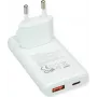 VALUE USB sieninis įkroviklis, EU/JAV kištukas, 2x USB (A+C), 65W