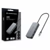 CONCEPTRONIC USB-C į 2x Gigabit Ethernet + 2x USB-A 3.2 Gen 1 adapteris, 0,3 m, pilka