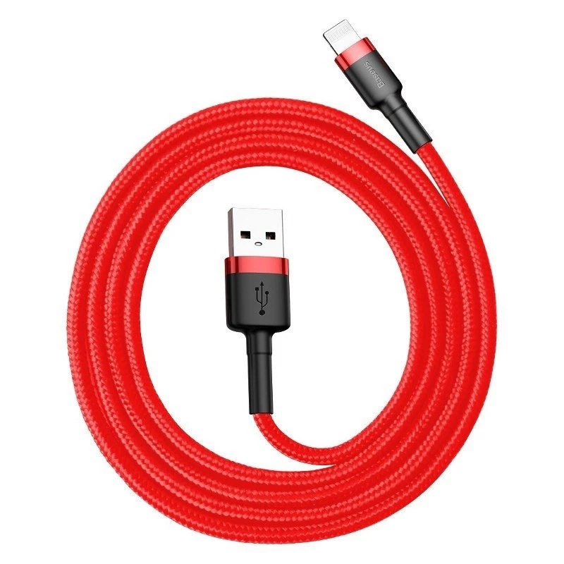 Baseus CALKLF-C09 USB-A į Lightning laidas 2 m Raudonas
