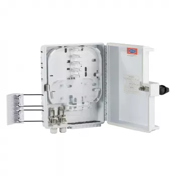EFB-ELEKTRONIK FTTH-BOX-OUT-1 FTTH IP65 paskirstymo dėžė 32 skaiduloms, 16 adapteriams, lauko