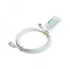ROLINE GREEN U/FTP Patch Cable Cat.6A (Class EA), LSOH, Slim, White, 1.5 m