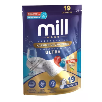 MADONIS MILL CLEAN&SHINE Ultra Dishwasher Capsules, 19 capsules, 3K.D