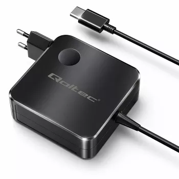 Qoltec 100W GaN USB-C PD Charger 5-20V 3-5A Black