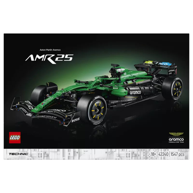 LEGO Technic Aston Martin Aramco AMR25 F1 Automobilis 42240