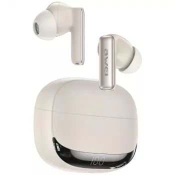AWEI TA19 ANC TWS Bluetooth 6.0 ausinės smėlio spalvos