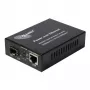 ALLNET PoE Media Converter 10/100/1000Base-T į 1000Base-SX/LX SFP Mini-GBIC, vienmodis/daugiamodis, 15.4W/30W PoE, ALL-MC202P-SFP1-PoE