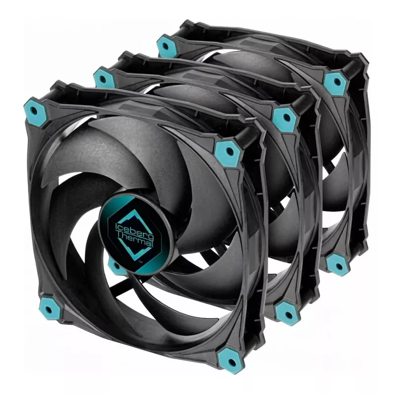 Iceberg Thermal IceGALE Silent PWM 120mm Black 3-Pack