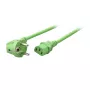 EFB Elektronik maitinimo laidas Schuko 90° - C13 180°, žalias, 1,8 m, 3 x 0,75 mm²