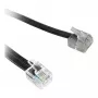 Synergy21 TAE-F į RJ11/RJ12 plokščias telefono adapterio kabelis, 0,2 m, baltas, urmu