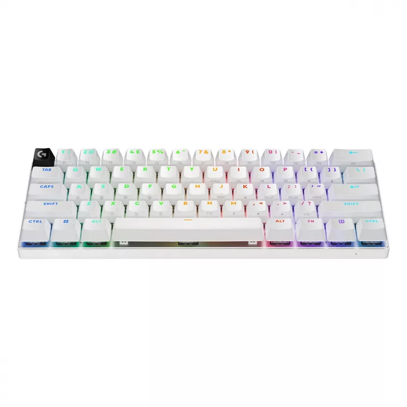 Logitech G PRO X 60 LIGHTSPEED Wireless Gaming Keyboard 60% Compact - Tactile - White - QWERTY International English