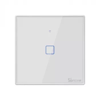 SONOFF T2EU1C-TX Smart WiFi + RF 433 Touch Light Switch 1-Gang White