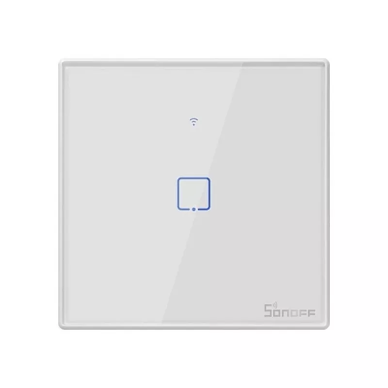 SONOFF T2EU1C-TX Smart WiFi + RF 433 Touch Light Switch 1-Gang White