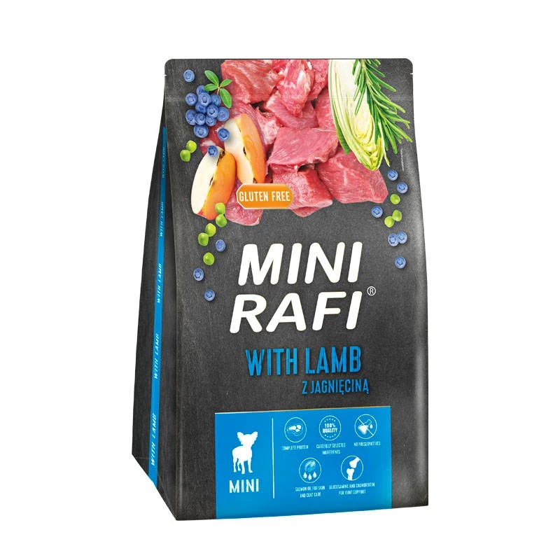 Dolina Noteci Mini RAFI su ėriena – sausas šunų ėdalas – 3 kg