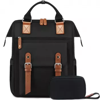 BLACK FOREST KM02 Cabin Travel Backpack 40x30x15 cm + Toiletry Bag Black