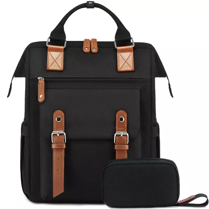 BLACK FOREST KM02 Cabin Travel Backpack 40x30x15 cm + Toiletry Bag Black