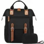 BLACK FOREST KM02 Cabin Travel Backpack 40x30x15 cm + Toiletry Bag Black