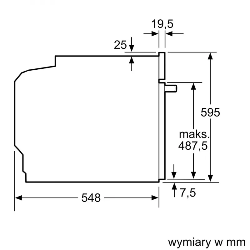 BOSCH HBA334EB4 Įmontuojama orkaitė 71L Juoda