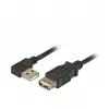 EFB-ELEKTRONIK USB 2.0 ilginimo laidas A (kampu) - A kištukas į lizdą, 3,0 m, juodas, Classic