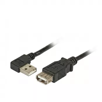EFB-ELEKTRONIK USB 2.0 ilginimo laidas A (kampu) - A kištukas į lizdą, 3,0 m, juodas, Classic