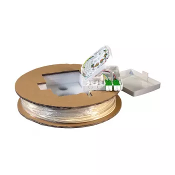 EFB Electronics FTTX kompaktinė dėžutė, iš anksto surinkta, 2xLC/APC Duplex, G.657.A2, 50 m