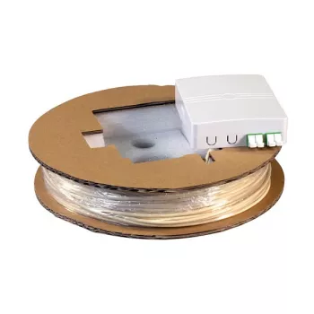 EFB Electronics FTTX kompaktinė dėžutė, iš anksto surinkta, 2xLC/APC Duplex, G.657.A2, 50 m