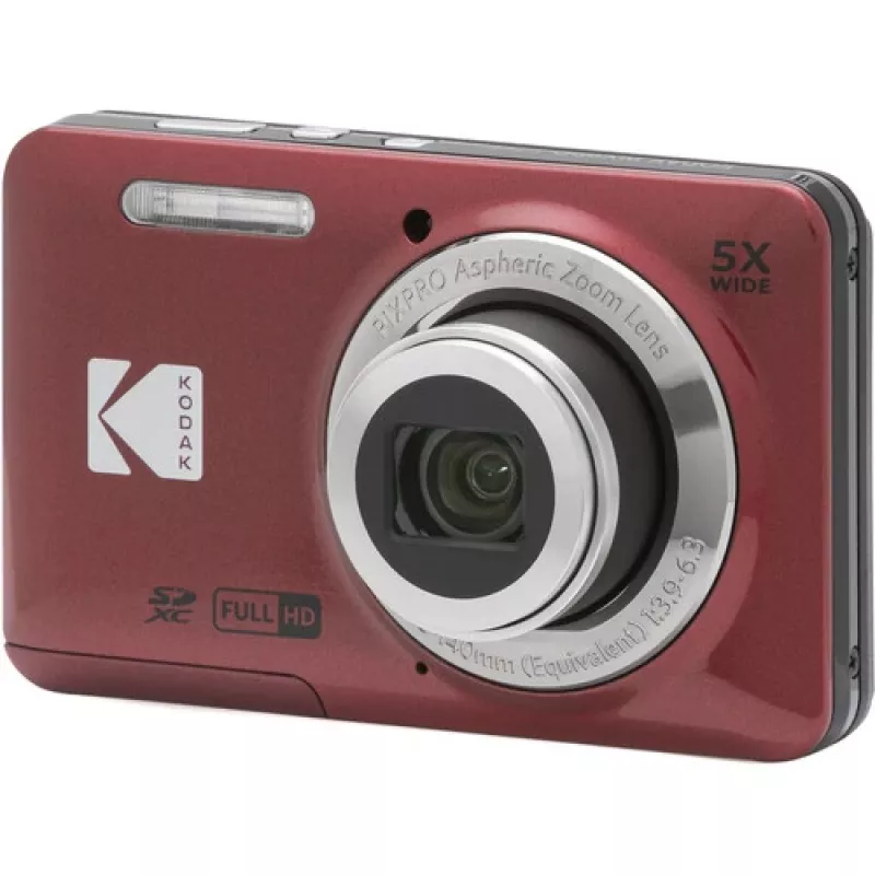 Kodak PIXPRO FZ55 16MP Compact Camera 5x Optical Zoom 2.7 inch LCD Red