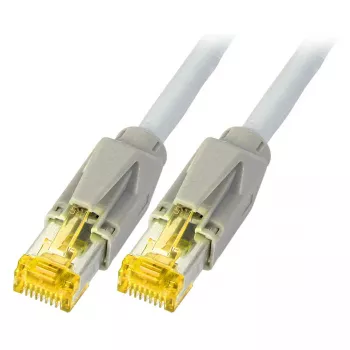 EFB Elektronik Cat.6A S/FTP LSZH Patch Cable RJ-45 Male to RJ-45 Male 0,25m Pilka