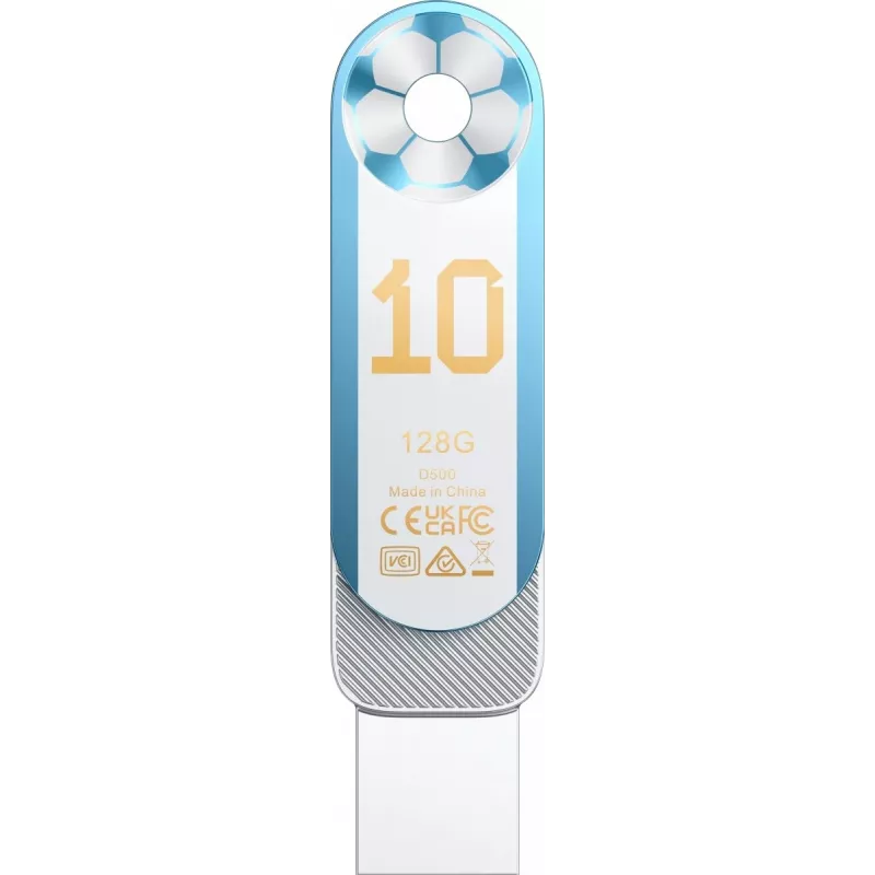 Lexar Dual D500 128GB USB-C/A 3.2 Flash Drive 400/360MB/s White