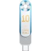 Lexar Dual D500 128GB USB-C/A 3.2 Flash Drive 400/360MB/s White