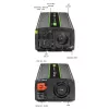 Qoltec Monolith 2000 MS Wave įtampos keitiklis 12V į 230V 1000/2000W USB
