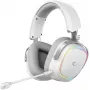 Rampage RETSU belaidės ausinės ant galvos, BT 2.4G RGB, baltos