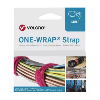VELCRO ONE-WRAP Daugkartinis kabelio raištis - Polipropilenas (PP) - Mėlynas - 150 mm x 20 mm - 100 vnt. pakuotė