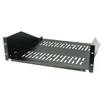 EFB-Elektronik 19 inch 3U fiksuota lentyna, gylis 450 mm, apkrova 36 kg, RAL9005 (Juodas)