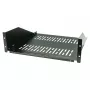 EFB-Elektronik 19 inch 3U fiksuota lentyna, gylis 450 mm, apkrova 36 kg, RAL9005 (Juodas)