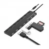Conceptronic 7 prievadų USB 2.0 šakotuvas su maitinimo adapteriu - juodas (HUBBIES08BP)