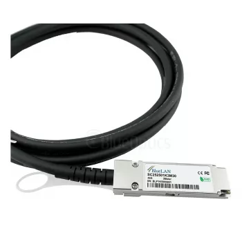 BlueOptics Networks 10312 suderinamas BlueLAN QSFP+ tiesioginio prijungimo varinis kabelis, 40GBASE-CR4, 1 m, 30AWG, pasyvus